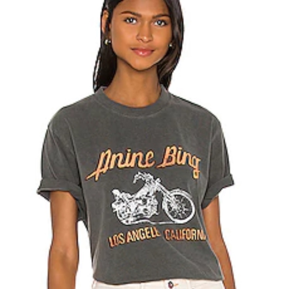 Anine Bing motorcycle tee XS NWT